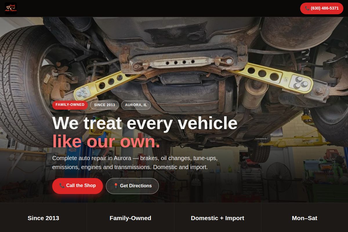 Demo website for South Auto Repair